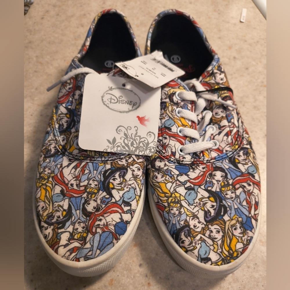 Disney Princess Patterned Sneakers - Multicolor BRAND NEW With TAGS!